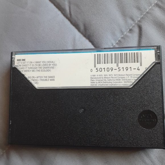 Marvin Gaye's Greatest Hits The Motown Sound Music Cassette Tape 1976 Tested - Picture 3 of 7